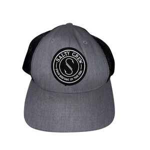 Salty Crew‎ Charcoal and Black Logo Cap